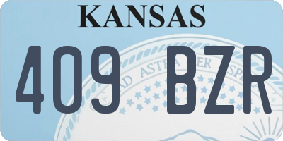KS license plate 409BZR