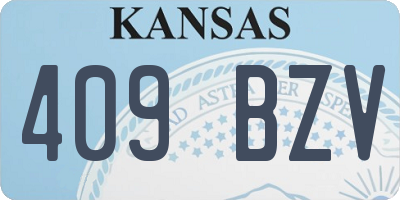 KS license plate 409BZV