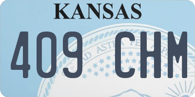 KS license plate 409CHM