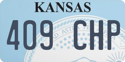 KS license plate 409CHP