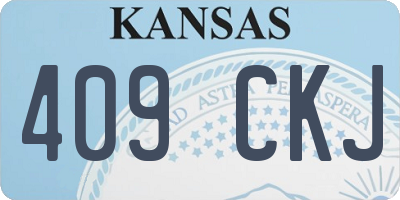 KS license plate 409CKJ