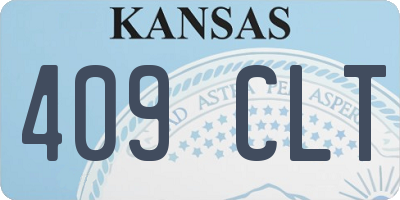 KS license plate 409CLT