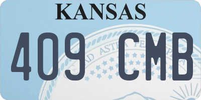 KS license plate 409CMB