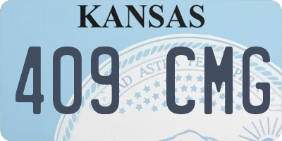 KS license plate 409CMG
