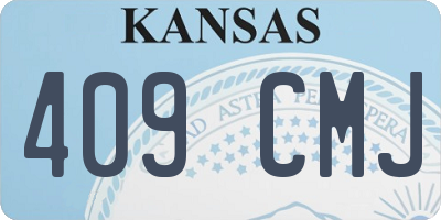 KS license plate 409CMJ