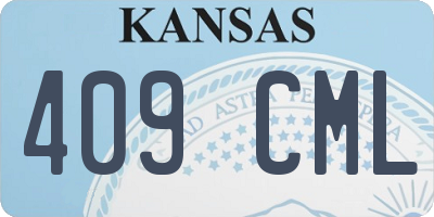KS license plate 409CML
