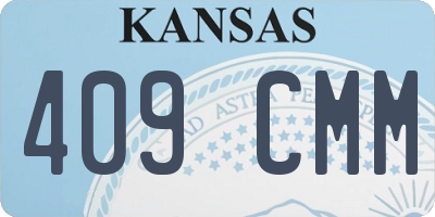 KS license plate 409CMM