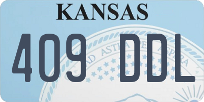 KS license plate 409DDL