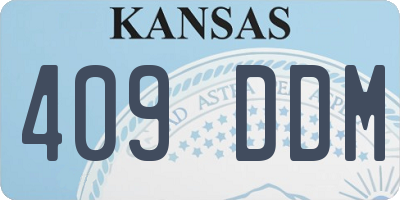 KS license plate 409DDM