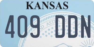 KS license plate 409DDN