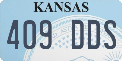 KS license plate 409DDS