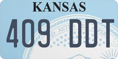 KS license plate 409DDT