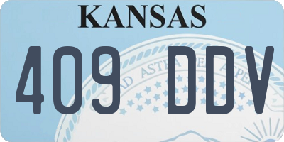 KS license plate 409DDV