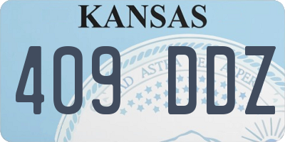 KS license plate 409DDZ