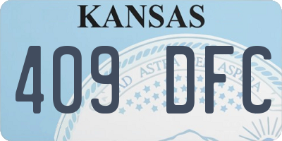 KS license plate 409DFC