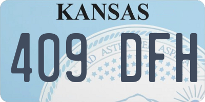 KS license plate 409DFH