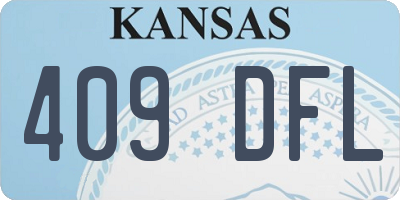 KS license plate 409DFL