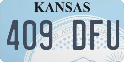 KS license plate 409DFU