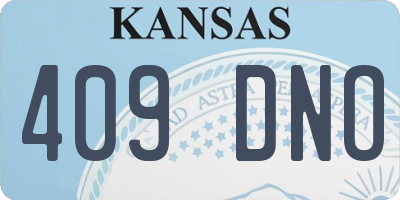 KS license plate 409DNO