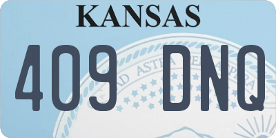 KS license plate 409DNQ