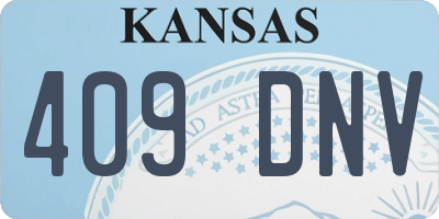 KS license plate 409DNV