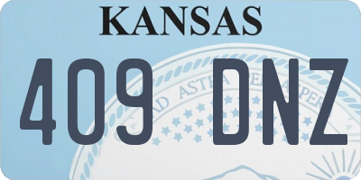 KS license plate 409DNZ