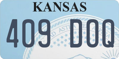 KS license plate 409DOQ