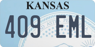 KS license plate 409EML