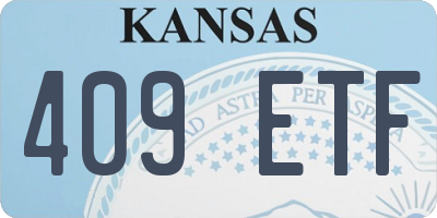 KS license plate 409ETF