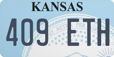 KS license plate 409ETH