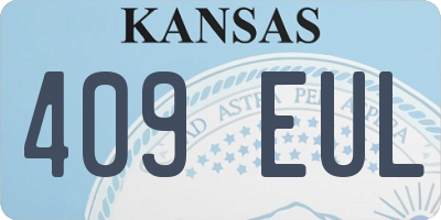KS license plate 409EUL
