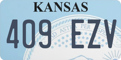 KS license plate 409EZV