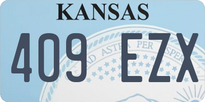 KS license plate 409EZX
