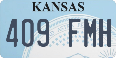 KS license plate 409FMH