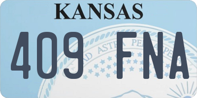 KS license plate 409FNA