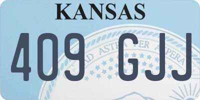 KS license plate 409GJJ