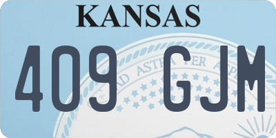 KS license plate 409GJM