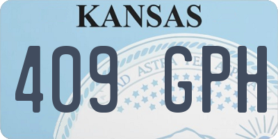 KS license plate 409GPH