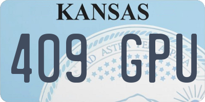 KS license plate 409GPU