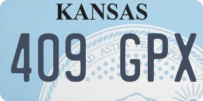 KS license plate 409GPX