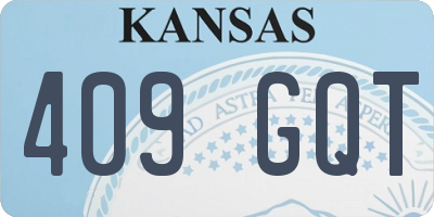 KS license plate 409GQT