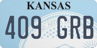 KS license plate 409GRB