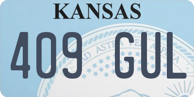 KS license plate 409GUL