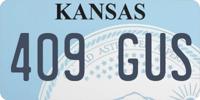 KS license plate 409GUS