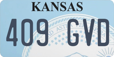 KS license plate 409GVD
