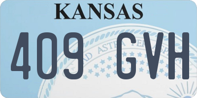 KS license plate 409GVH
