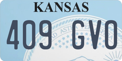 KS license plate 409GVO