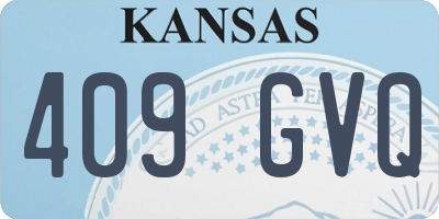 KS license plate 409GVQ