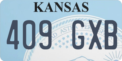 KS license plate 409GXB