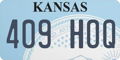 KS license plate 409HOQ